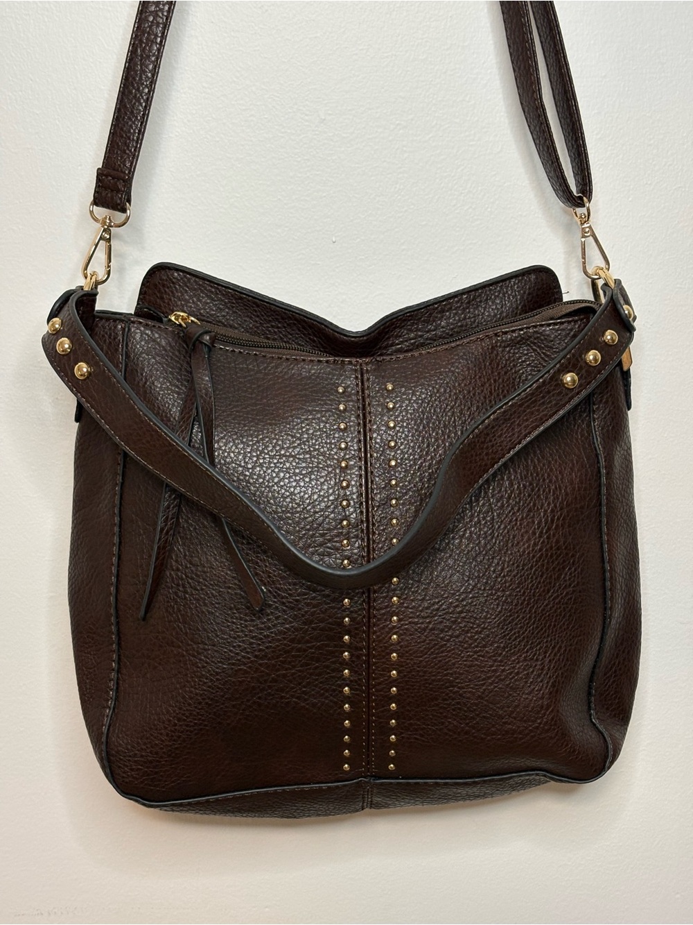 Montana West Hobo Bag Crossbody Purse and Handbags Coffee Brown Vegan Leather
